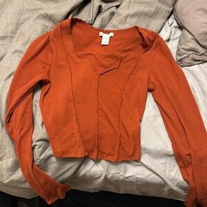 Tight cropped long sleeve size medium